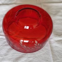 Кристална купа - червена, снимка 5 - Прибори за хранене, готвене и сервиране - 33679633