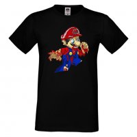 Мъжка тениска Mario Zombie 4 Игра,Изненада,Подарък,Празник,Повод, снимка 3 - Тениски - 37237685