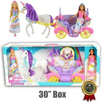 Barbie Dreamtopia Sweetville Конска карета и 2 кукли принцеси, снимка 6 - Кукли - 35192091