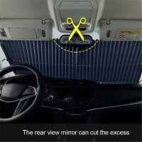 Универсална сгъваема щора за предното стъкло на кола, снимка 11 - Аксесоари и консумативи - 39660814