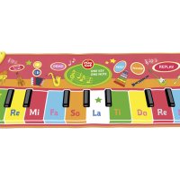 Музикално килимче за скачане с 20 мелодии и светлини , Детско музикално килимче розово, снимка 1 - Музикални играчки - 43115354