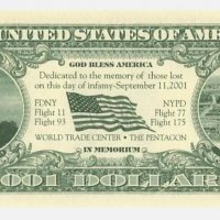 USA 2001 DOLLARS 2001 BUSH NOVELTY NOTE. UNC, снимка 3 - Нумизматика и бонистика - 39794907