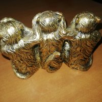 Статуетка декорация за дома - Три умни маймуни, снимка 2 - Декорация за дома - 43855215
