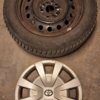 4бр. зимни гуми Goodyear 205/60 R16 със джанти за Toyota, снимка 1 - Гуми и джанти - 43071155