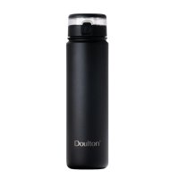 Doulton Taste2 черна стоманена бутилка за вода с изолация и филтър, 650мл, снимка 1 - Спортна екипировка - 43427781