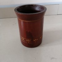 Дървена чаша 10.5 см , снимка 1 - Други стоки за дома - 38275876