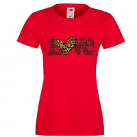 Дамска тениска Love Gnome Valentine's 9, снимка 5 - Тениски - 35552031
