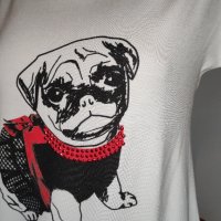 Блузка с кученце , снимка 2 - Тениски - 40519366