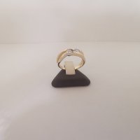Златен дамски пръстен с циркони 7, снимка 1 - Пръстени - 43951994