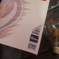 Osram parathom classic globe 125 LED E27 4W 2700K лед крушка НОВА, снимка 2 - Крушки - 35032181