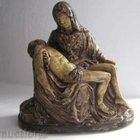 2 бр.  ПИЕТА  фигура, пластика, статуетка Исус Религия Микеланджело, снимка 2 - Статуетки - 28949493