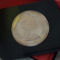 1 сребърен долар 1973 година Канада Елизабет II сребро, снимка 4 - Нумизматика и бонистика - 35284995