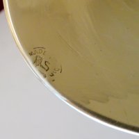 Старинен бронзов бокал,клетъчен емайл,маркиран. , снимка 6 - Антикварни и старинни предмети - 34568858