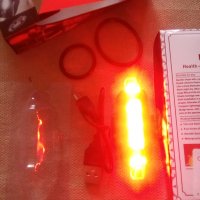 Мощна иновативна водоустойчива ЛЕД LED лампа стоп с 5 светещи ЛЕД диода за колело велосипед, снимка 3 - Лед осветление - 26774220