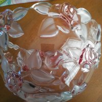 Винтидж WALTHER GLASS - фруктиера - Модел на роза Кармен - Ретро немски, снимка 7 - Други - 35541687
