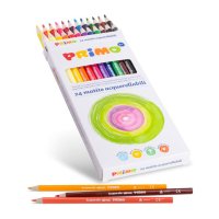 Акварелни моливи Primo - 24 цвята, триъгълни, снимка 1 - Ученически пособия, канцеларски материали - 43950752