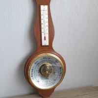 Стар голям ангийски барометър и термометър, снимка 6 - Антикварни и старинни предмети - 40795100