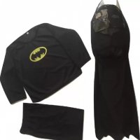 Детски костюм на Батман от три части с наметало и маска, снимка 3 - Детски комплекти - 28539328