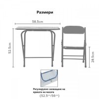 Най-новите модели сгъваеми детски комплекти масичка + стола с картинки, снимка 3 - Други - 26802048