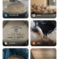   Антикварен прибор от колекция 3 прибора за чай и кафе THE CUTLERS COMPANY 1836г.ALPHA PLATE, снимка 12 - Антикварни и старинни предмети - 43871379