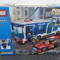Конструктор Полицейски автобус с червена формула 256 елемента,  Gudi Police 9315, снимка 2 - Конструктори - 32963377