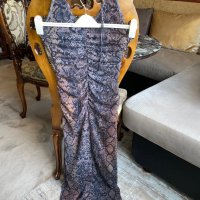 Нова парти коктейлна елегантна официална дълга еластична рокля змия змийска питон , снимка 12 - Рокли - 40746581