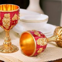 Изящни декоративни метални чашки или лампа на Аладин, снимка 9 - Декорация за дома - 43518055