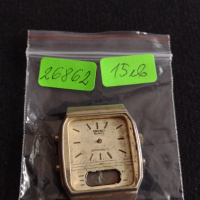 Рядък мъжки часовник SEIKO QUARTZ ANTI-MAGNETIC  за части няма стъкло - 26862, снимка 8 - Антикварни и старинни предмети - 36536458