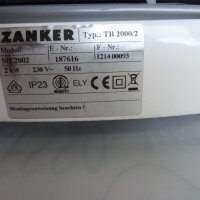 отоплителна печка с вентилатор Zanker за баня, снимка 5 - Отоплителни печки - 43800510