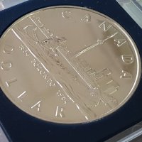 1 сребърен долар 1984 година Канада Елизабет II сребро в ТОП качество, снимка 7 - Нумизматика и бонистика - 35285180