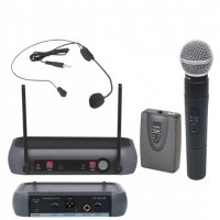 Професионална система PRM-903, 1 безжичен микрофон, 1 микрофон диадема, 50m, снимка 1 - Аудиосистеми - 39691388