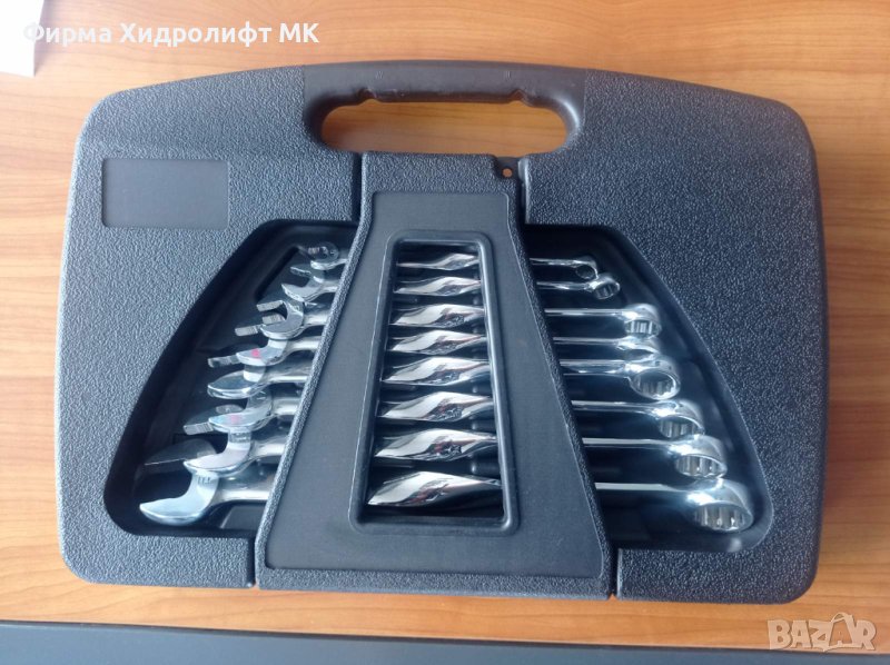 KS TOOLS 518.0960 Комплект 8бр. звезгогаечни ключове извити, снимка 1