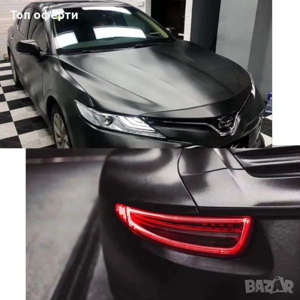 Фолио карбон Лукс 1.52М Х 1М - TXQ 006 Черно, снимка 1