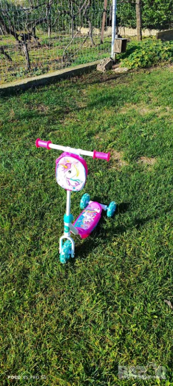 Детска тротинетка Еднорог, снимка 1
