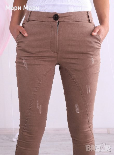 Панталон / дънки/  с асиметрия при подгъва S, снимка 1