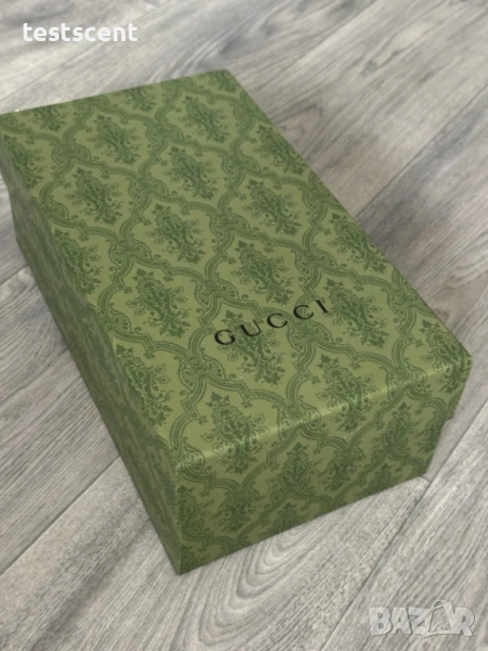 Автентична Gucci Зелена Кутия за Обувки – 35.5 x 20.3 см (14x8 инча), снимка 1
