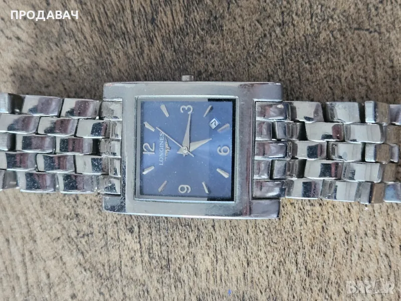 Часовник Longines, изцяло от неръждаема стомана, EFCO, квадратен циферблат, снимка 1