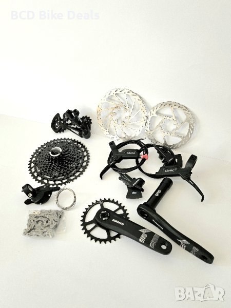 Комплект / Groupset SRAM SX 12 скорости + спирачки и курбели DUB, снимка 1