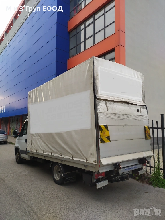 🚚 Транспортни услуги, товарни превози с  бус с падащ борд., снимка 1