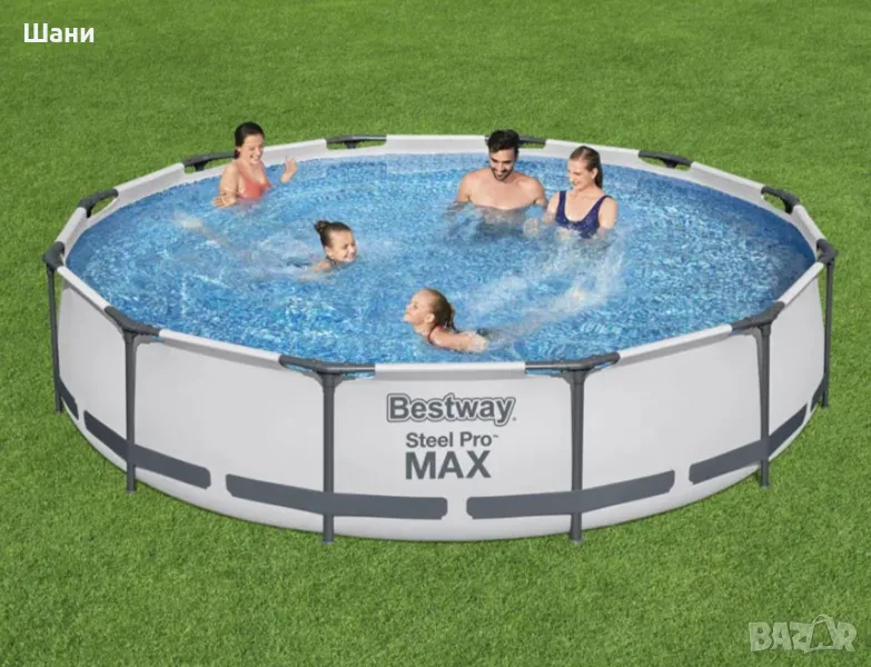 BESTWAY Фамилен басейн с метална рамка STEEL PRO MAX 366x76 см, снимка 1