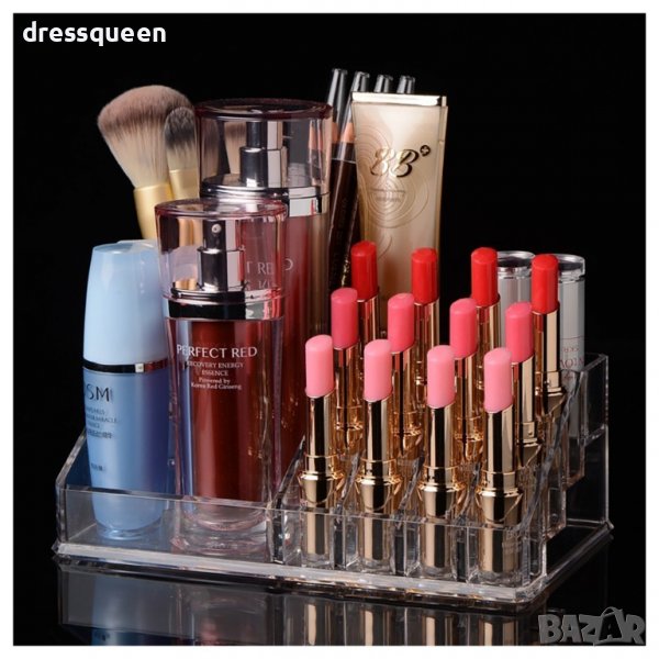 1758 Настолен органайзер за червила и лакове с 16 отделения, снимка 1