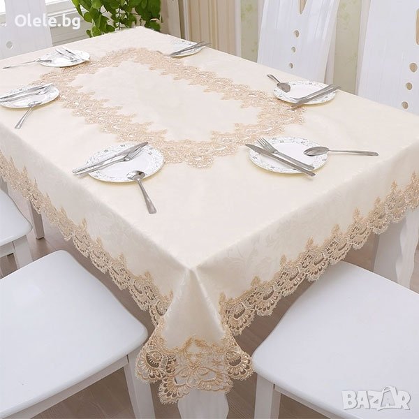 ДЕКОРАТИВНА ПОКРИВКА ЗА МАСА LACE DECOR TABLECLOTH, снимка 1