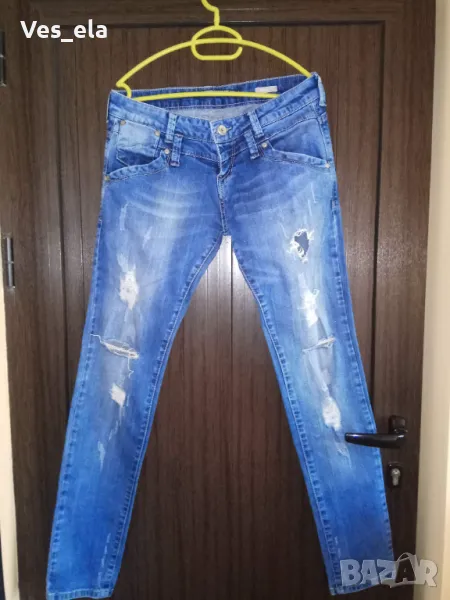 накъсани дънки Zara Skinny размер 38, снимка 1