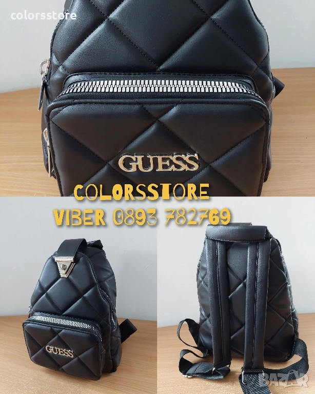 Черна раница Guess код VL12A19, снимка 1