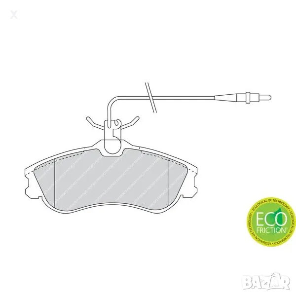 FERODO FSL1112 НАКЛАДКИ ПРЕДНИ CITROEN Berlingo, First, Xsara / PEUGEOT 306, Partner / 1993-2015 /  , снимка 1