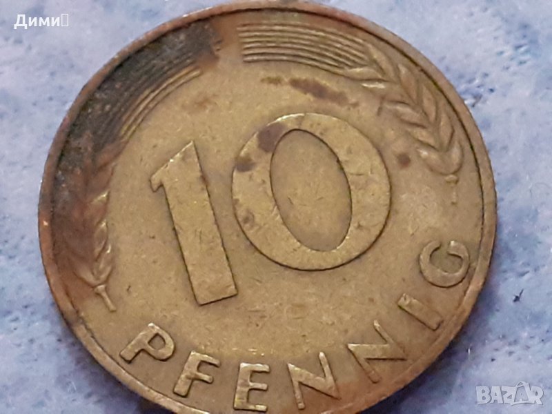 10 пфенинга Федерална Република Германия 1969, снимка 1