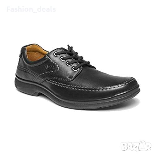 Нови намалени Мъжки черни обувки от естествена кожа на Супер цена, снимка 1