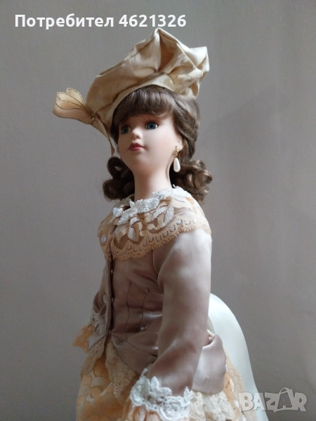 Винтидж колекционерска порцеланова кукла като нова с ограничено издание, снимка 1