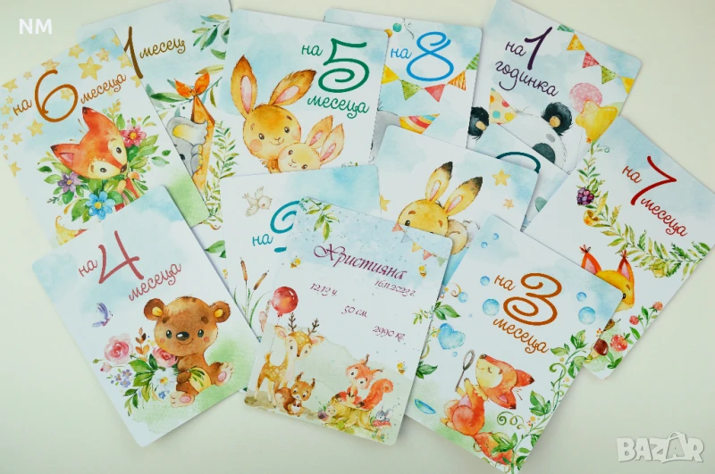 Бебе фото карти/ месечинки, снимка 1