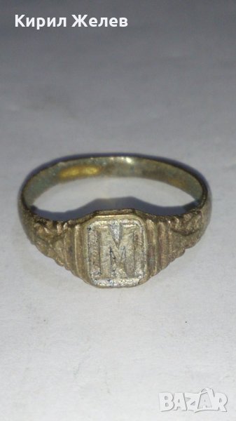 Уникален стар пръстен сачан над стогодишен - 59901, снимка 1